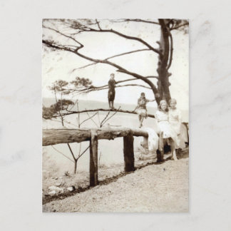 Boom van het verleden briefkaart