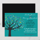 Boom van het Verloving van de Uitnodiging van de W (Voorkant / Achterkant)