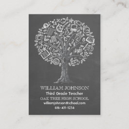 Boom van het Visitekaartje van de Leraar van de