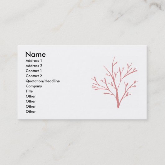 Boom van Jenny Arder Visitekaartje (Voorkant)