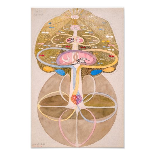 Boom van Kennis 1 | Hilma af Klint | Foto Afdruk (Voorkant)