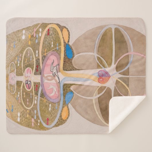 Boom van Kennis 1 | Hilma af Klint | Sherpa Deken (Voorkant (horizontaal))