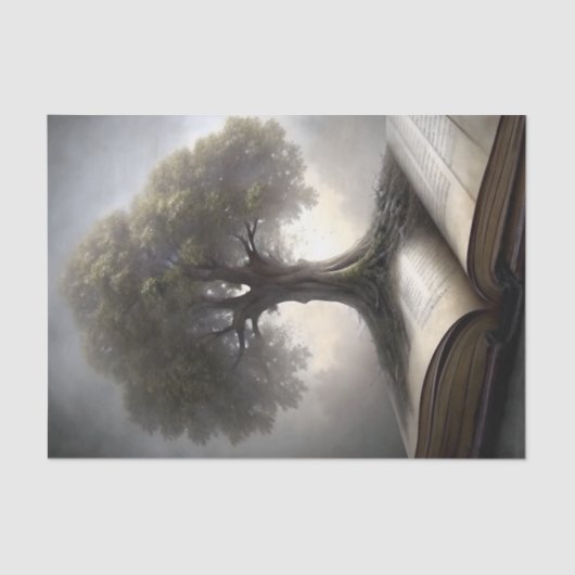 Boom van Kennis Boek Decoupage Tissuepapier (Voorkant)