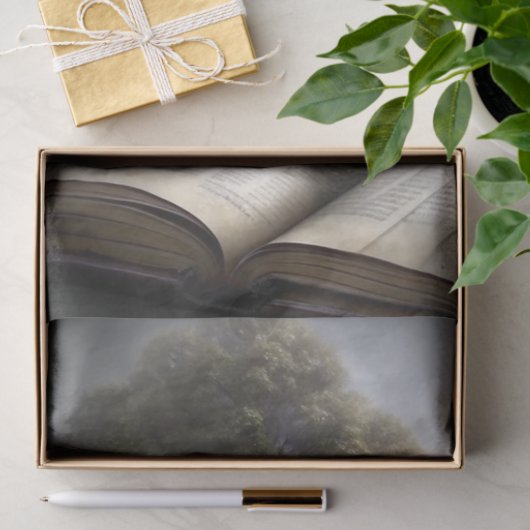 Boom van Kennis Boek Decoupage Tissuepapier (Geschenk)