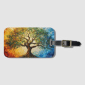Boom van Kennis - olieverfschilderij Bagagelabel (Voorkant (horizontaal))