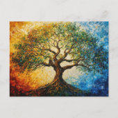 Boom van Kennis - olieverfschilderij Briefkaart (Voorkant)