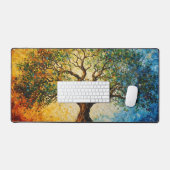 Boom van Kennis - olieverfschilderij Bureaumat (Keyboard & Muis)