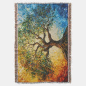Boom van Kennis - olieverfschilderij Deken (Voorkant Verticaal)