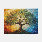 Boom van Kennis - olieverfschilderij Deurmat (Voorkant)