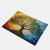 Boom van Kennis - olieverfschilderij Deurmat (Schuin)