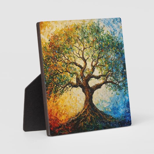 Boom van Kennis - olieverfschilderij Fotoplaat (Voorkant)