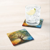 Boom van Kennis - olieverfschilderij Kartonnen Onderzetters (Insitu)