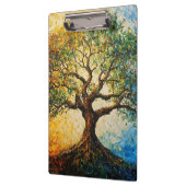 Boom van Kennis - olieverfschilderij Klembord (Links)