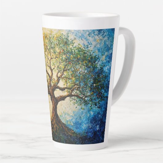 Boom van Kennis - olieverfschilderij Latte Mok (Rechterhoek)