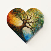 Boom van Kennis - olieverfschilderij Notitieboek (Achterkant)