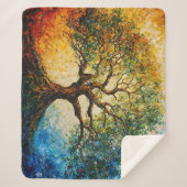 Boom van Kennis - olieverfschilderij Sherpa Deken (Voorkant)