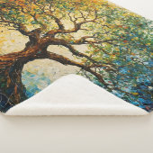 Boom van Kennis - olieverfschilderij Sherpa Deken (3/4)