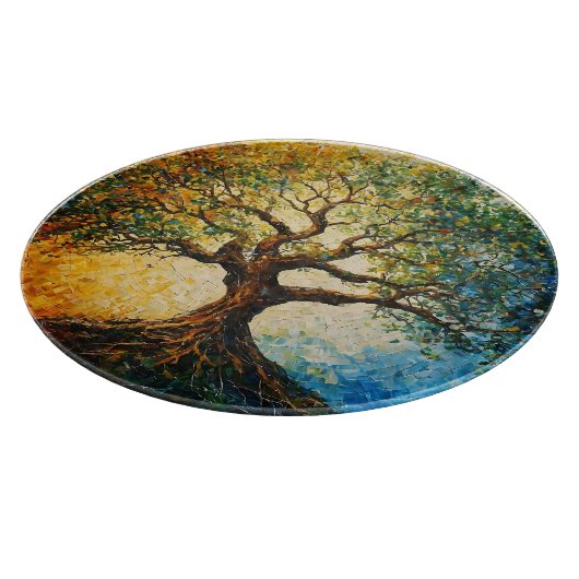 Boom van Kennis - olieverfschilderij Snijplank (Hoek)