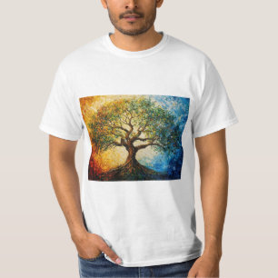 Boom van Kennis - olieverfschilderij T-shirt
