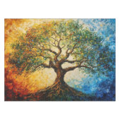 Boom van Kennis - olieverfschilderij Tafelkleed (Voorkant (Horizontaal))