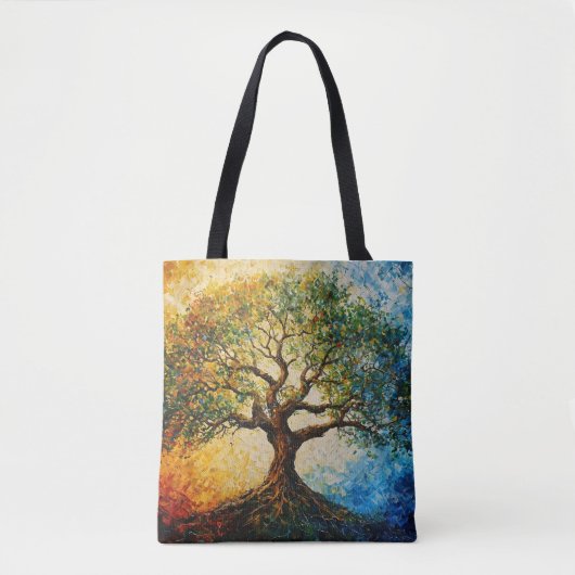 Boom van Kennis - olieverfschilderij Tote Bag (Voorkant)