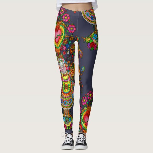 Boom van Leggings van het Ontwerp van het Dode Tat (Voorkant)