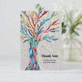Boom van leven bedankt kaart (Staand voorkant)