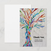 Boom van leven bedankt kaart (Voorkant / Achterkant)