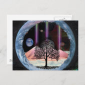 Boom van leven binnenste waarheid briefkaart (Voorkant / Achterkant)