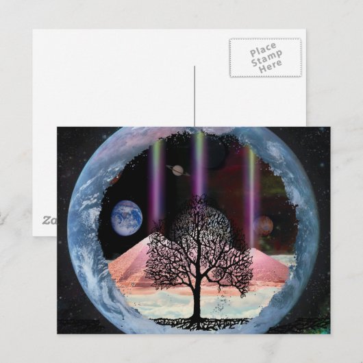 Boom van leven binnenste waarheid briefkaart (Voorkant / Achterkant)