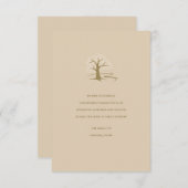 Boom van leven Buff Sympathie Hartelijk dank Kaart (Voorkant / Achterkant)