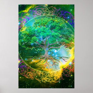 Boom van leven en gezondheid poster