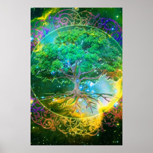Boom van leven en gezondheid poster (Voorkant)