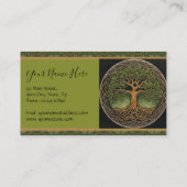 Boom van leven en gezondheid visitekaartje (Achterkant)