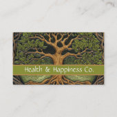 Boom van leven en gezondheid visitekaartje (Voorkant)