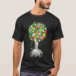 Boom van leven Groen T-shirt (Man) - op zwart