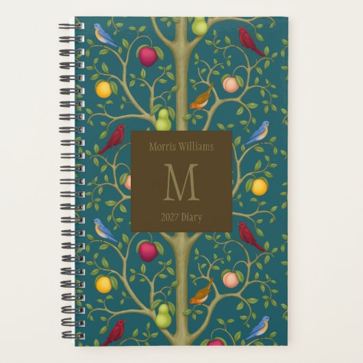 Boom van Levende Schatten Monogram 14x21,5 cm Planner (Voorkant)