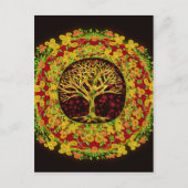 Boom van levensconstante verandering briefkaart (Voorkant)