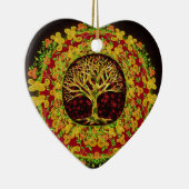 Boom van levensconstante verandering keramisch ornament (Rechts)