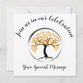 Boom van levenseinde-van-behandeling partijuitnodi kaart