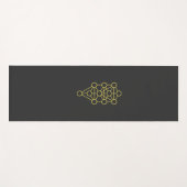 Boom van levensheilige meetkunde yogamat (Voorkant (horizontaal))