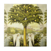 Boom van levenskeramisch tegels tegeltje (Voorkant)
