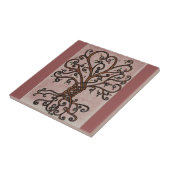 Boom van levenskeramische tegelstijl 1 tegeltje (Zijkant)