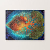 Boom van levenskunst, surrealistische Natuur kunst Legpuzzel (Horizontaal)