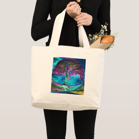 Boom van levensmedailles grote tote bag (Voorkant (product))