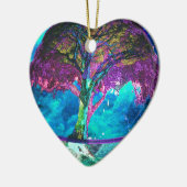 Boom van levensmedailles keramisch ornament (Links)