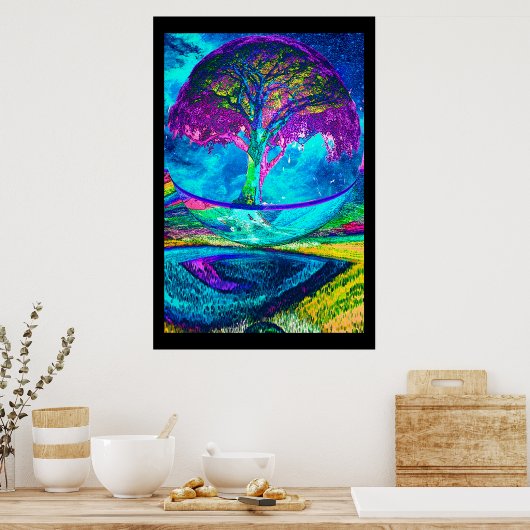 Boom van levensmedailles poster (Keuken)