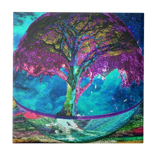 Boom van levensmedailles tegeltje (Voorkant)