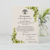 Boom van levensmiddeleeuwse uitnodiging (Staand voorkant)