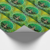 Boom van levenspatiënt cadeaupapier (Hoek)